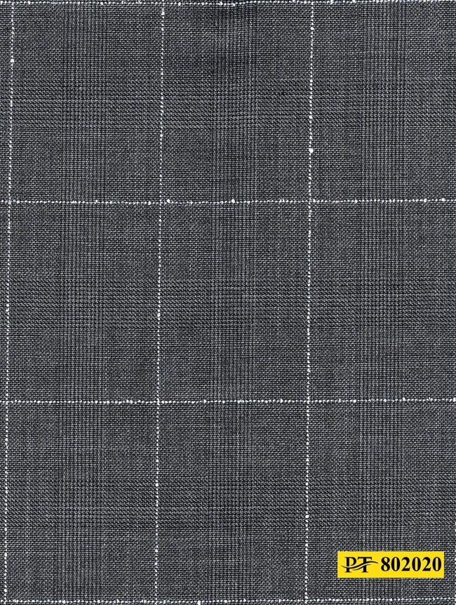 802020/P3-20911 Dark Grey With White Check Jacket Fabric