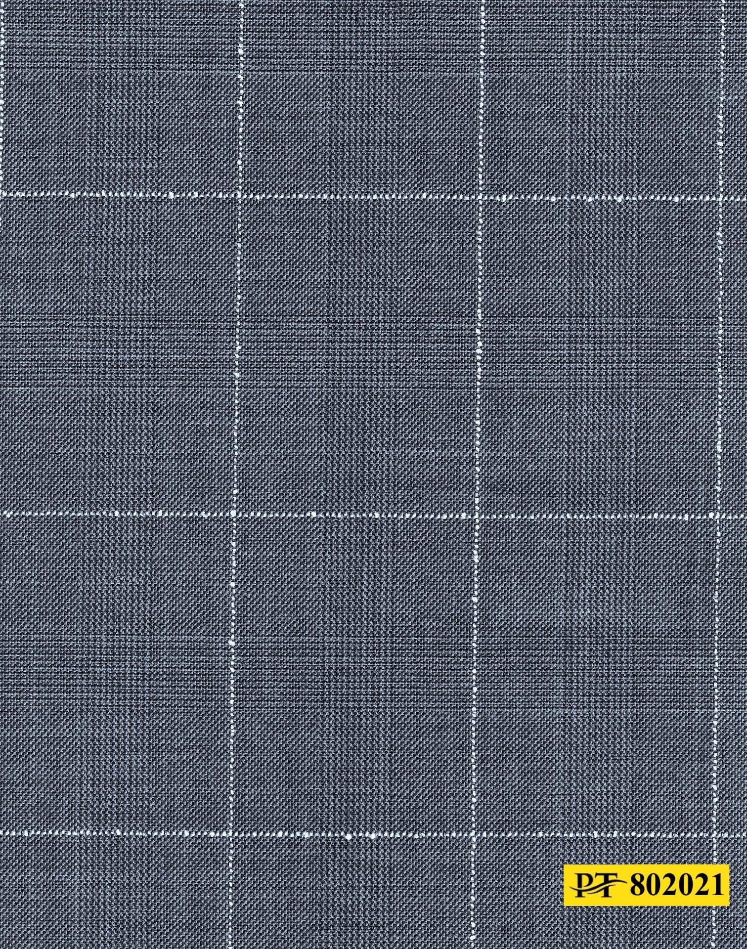 802021/P3-20912 Blue Grey With White Check Vest Fabric