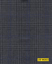 802023/P3-20914 Charcoal Grey With Black and Blue Check Suit Fabric