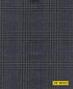 802023/P3-20914 Charcoal Grey With Black and Blue Check Suit Fabric