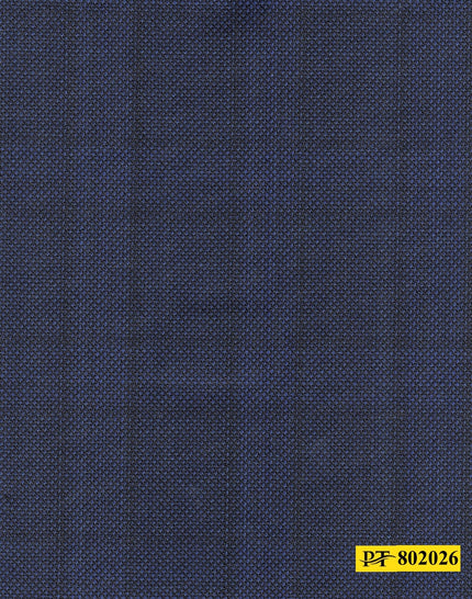 802026/P3-20917 Navy With Black Check Jacket Fabric