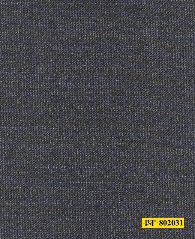 802031/P3-20922 Two Tone Black And Blue Solid Jacket Fabric