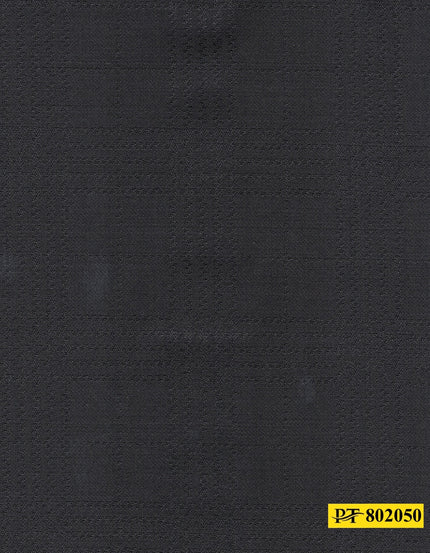 802050/P3-20941 Black Self Check Jacket Fabric