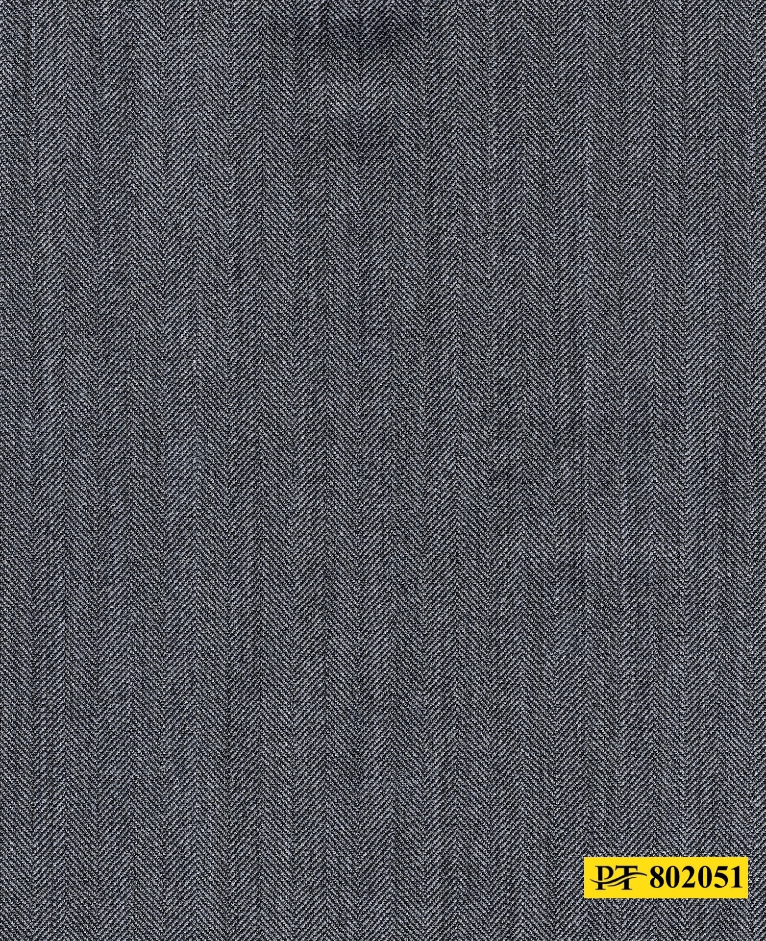 802051/P3-20942 Grey Herringbone Pants Fabric
