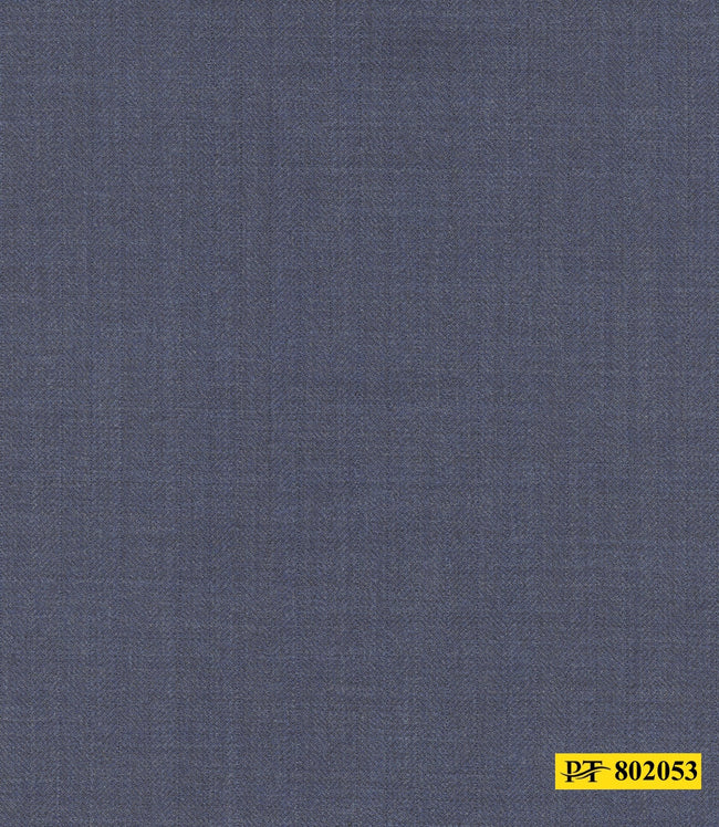 802053/P3-20944 Blue Herringbone Jacket Fabric
