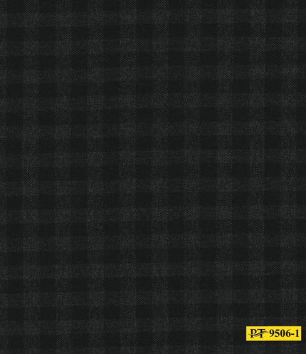 9506-1/P4-18170 Grey & Black Check Jacket Fabric