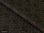 COLOR 94/BLOOM 94 Blue and Red Paisley Printed Fine Giza Cotton Shirting Fabric