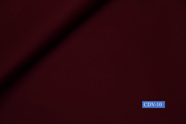 CDV-10/M2-21408 Maroon Solid Pants Fabric