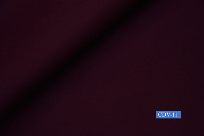 CDV-11/M2-21409 Plum Solid Pants Fabric