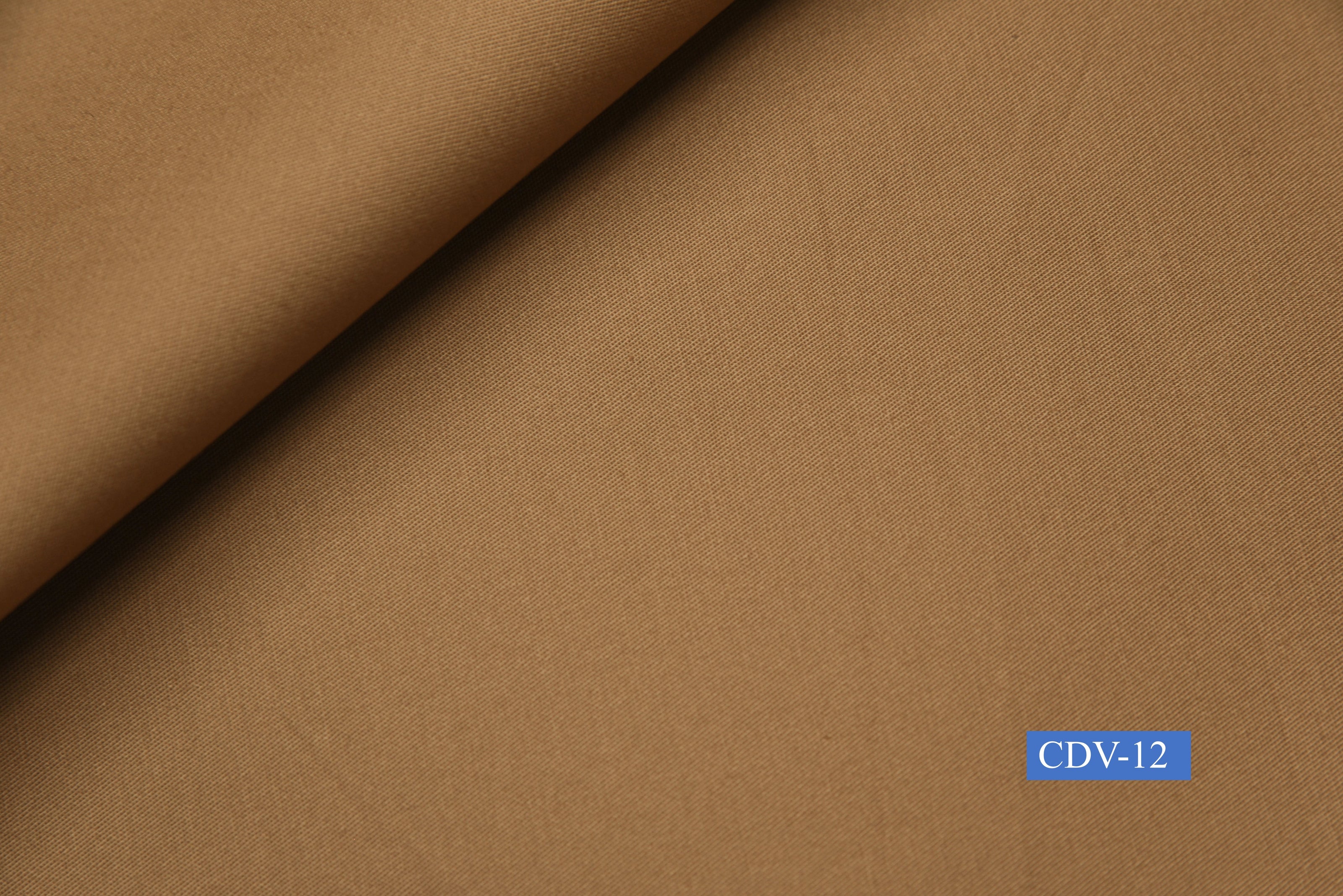 CDV-12/M2-21410 Tan Brown Solid Vest Fabric
