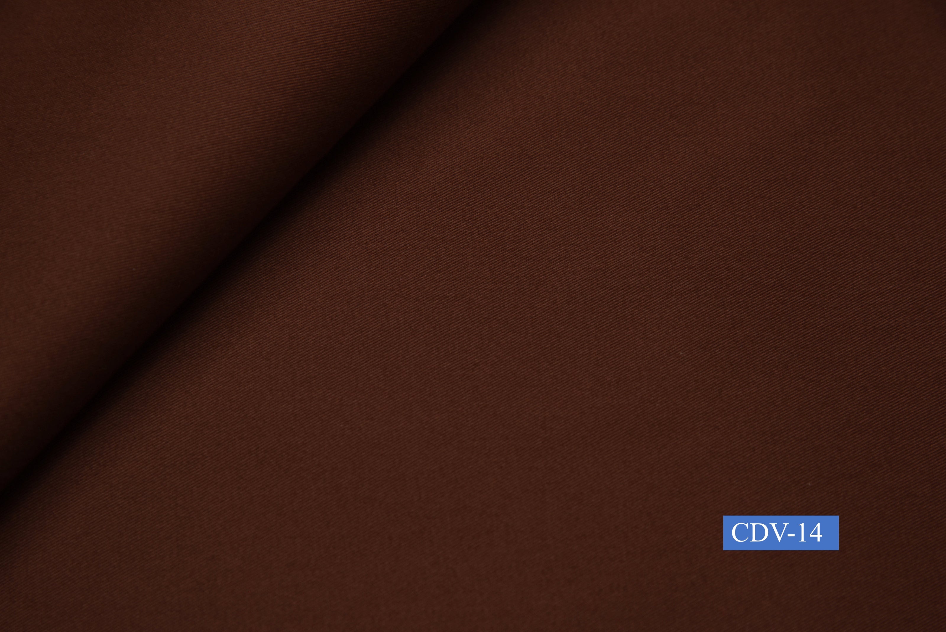 CDV-14/M2-21412 Cinnamon Brown Solid Pants Fabric