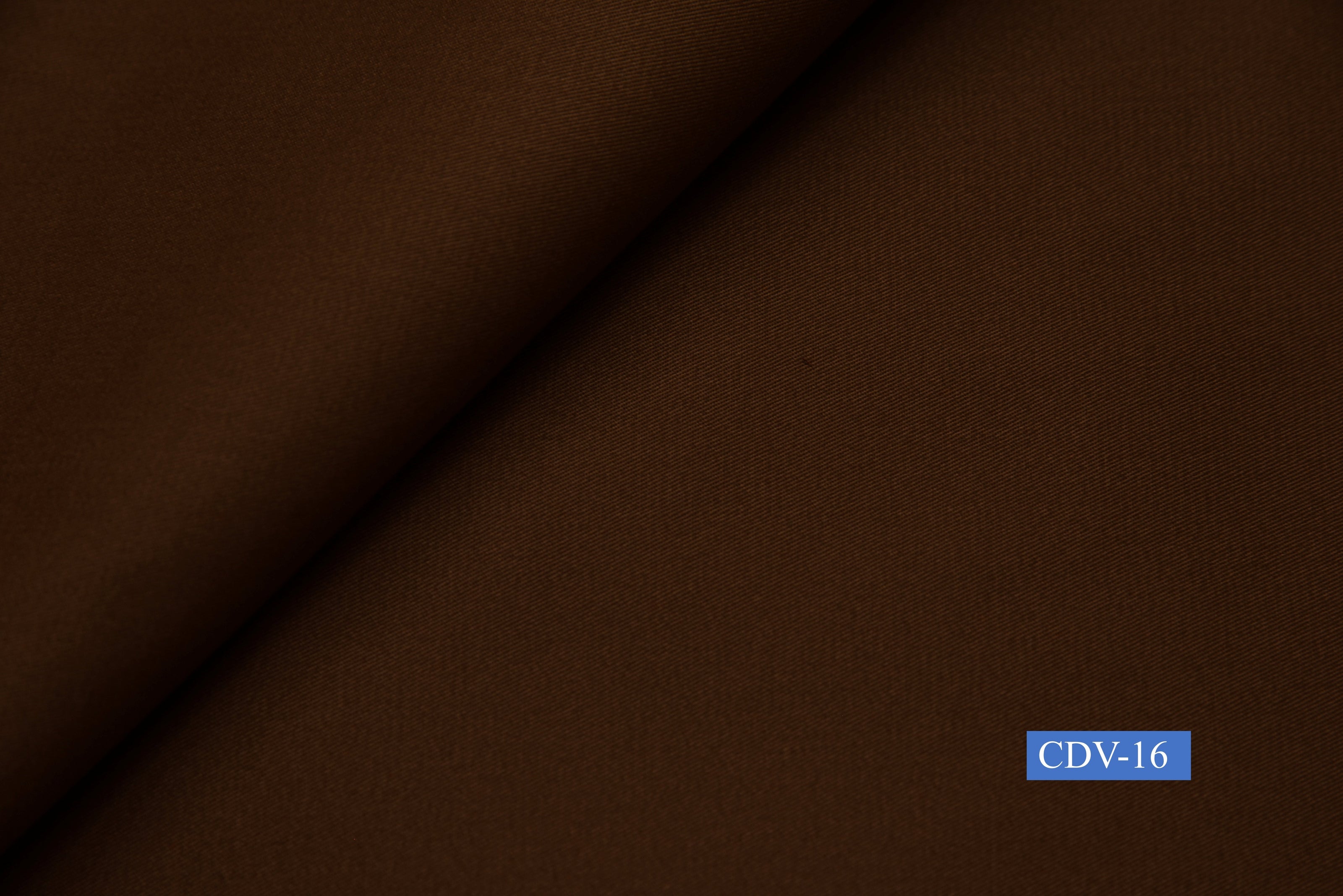 CDV-16/M2-21414 Coffee Brown Solid Vest Fabric