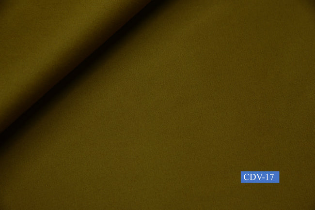 CDV-17/M2-21415 Olive Brown Solid Pants Fabric
