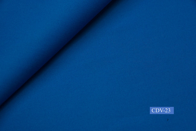 CDV-23/M2-21421 Azure Blue Solid Pants Fabric