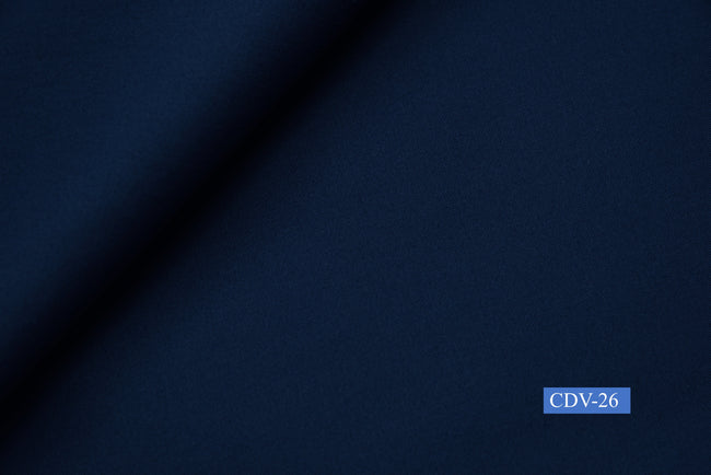 CDV-26/M2-21424 Prussian Blue Solid Vest Fabric