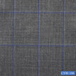 CSW-106/V3-19066 Grey With Blue Check Pants Fabric