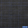 CSW-109/V3-19069 Grey With Blue Plaid Pants Fabric