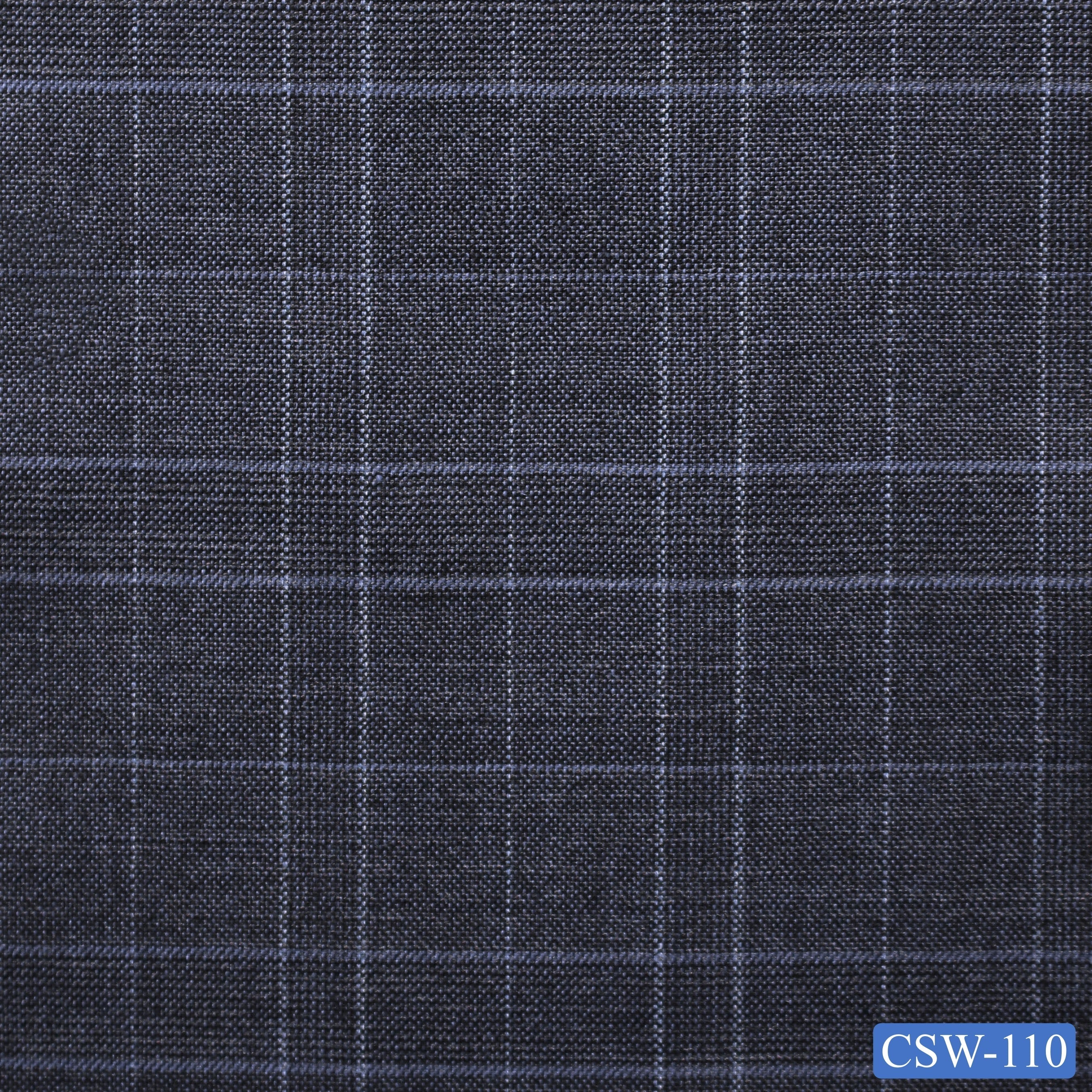 CSW-110/V3-19070 Ash Blue Plaid Pants Fabric