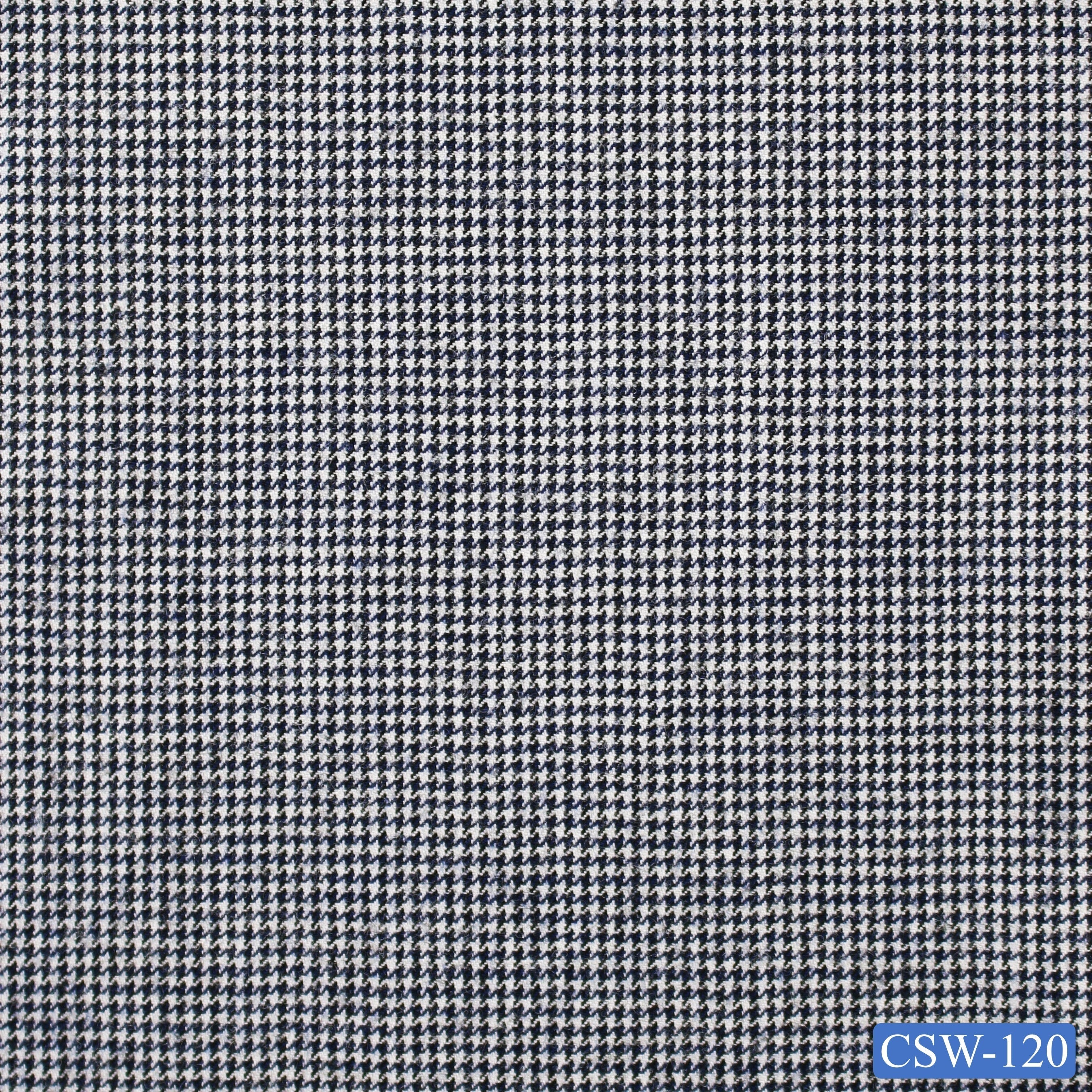 CSW-120/V3-19080 White Houndstooth Vest Fabric