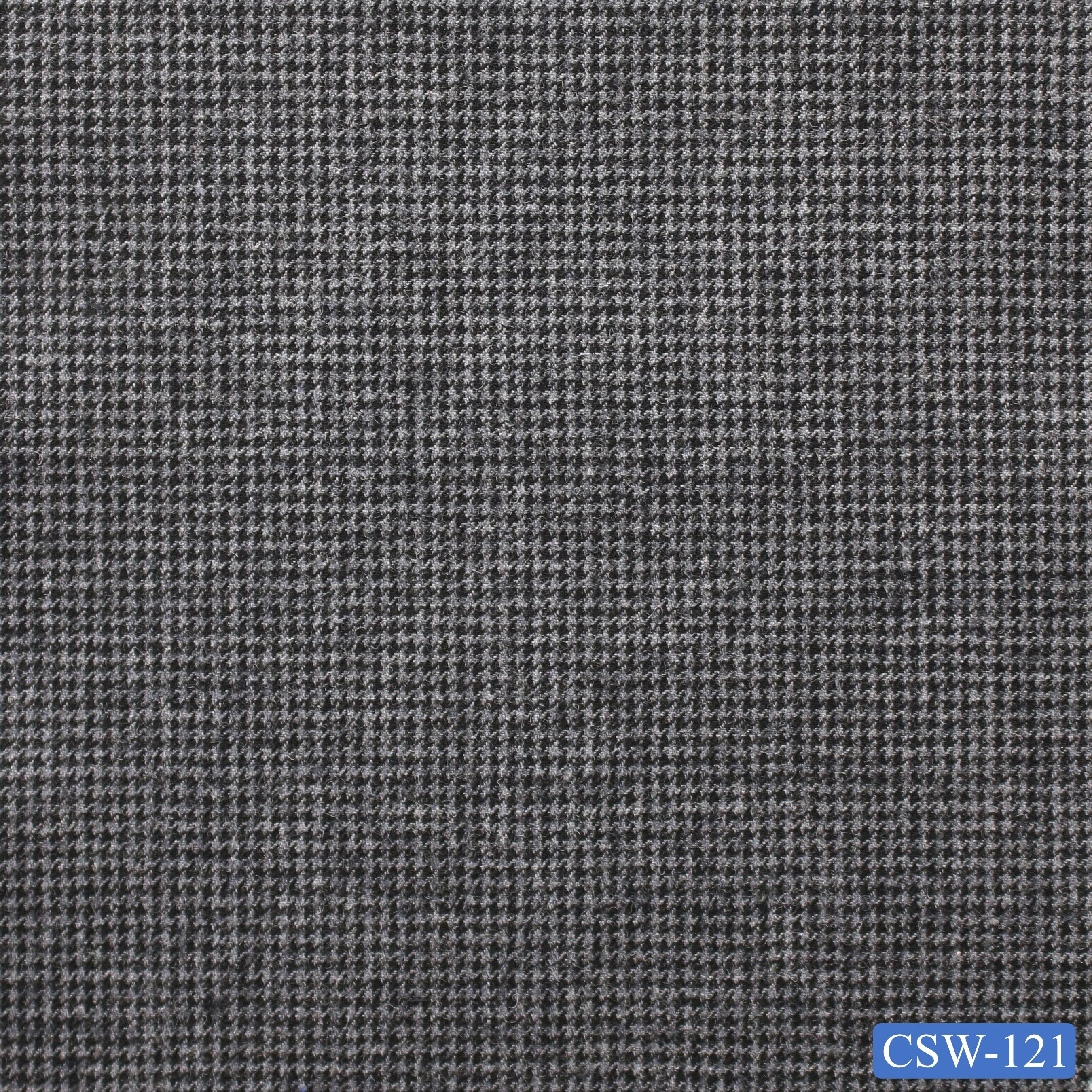 CSW-121/V3-19081 Grey Houndstooth Pants Fabric