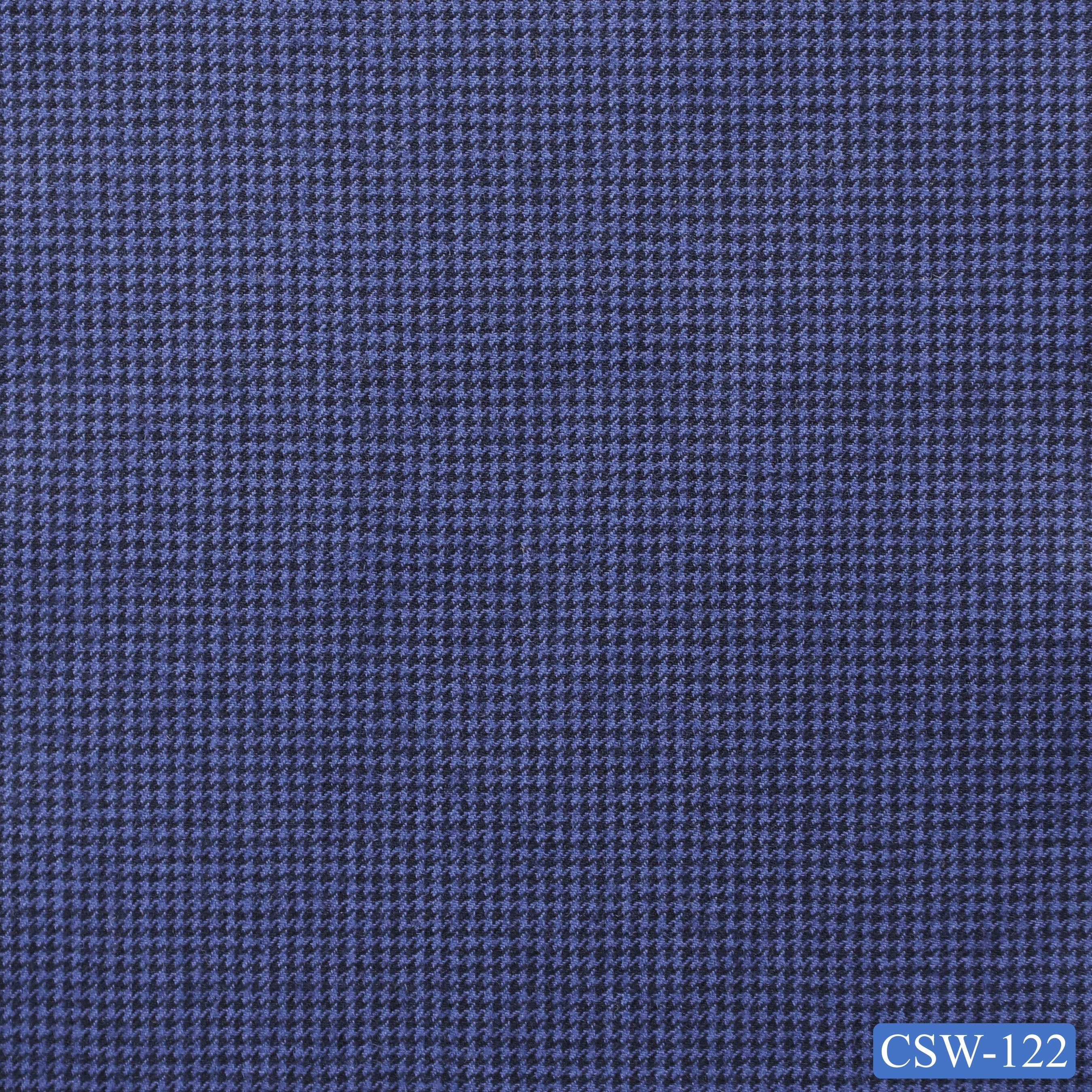 CSW-122/V3-19082 Blue Houndstooth Pants Fabric