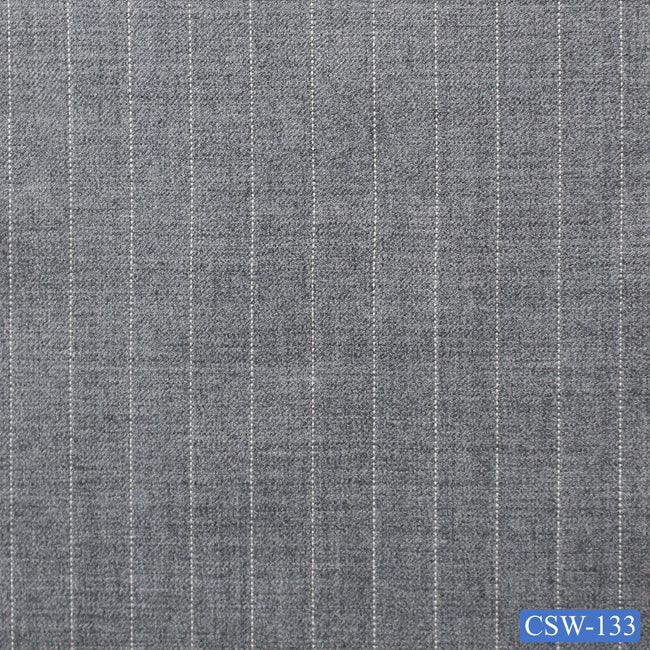 CSW-133/V3-19093 Light Grey Pinstripe Vest Fabric
