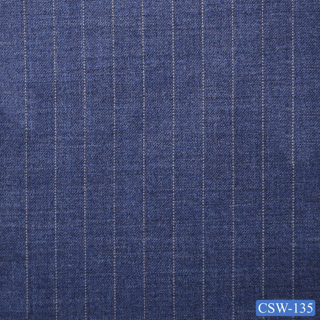 CSW-135/V3-19095 Ash Blue Pinstripe Vest Fabric