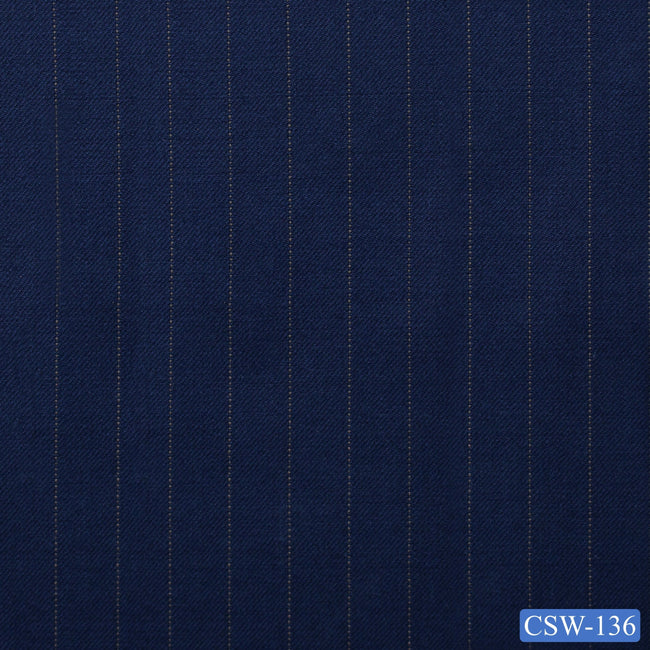 CSW-136/V3-19096 Royal Blue Pinstripe Vest Fabric