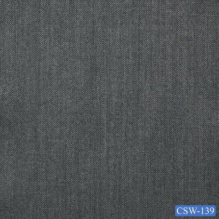 CSW-139/V3-19099 Medium Grey Herringbone Jacket Fabric