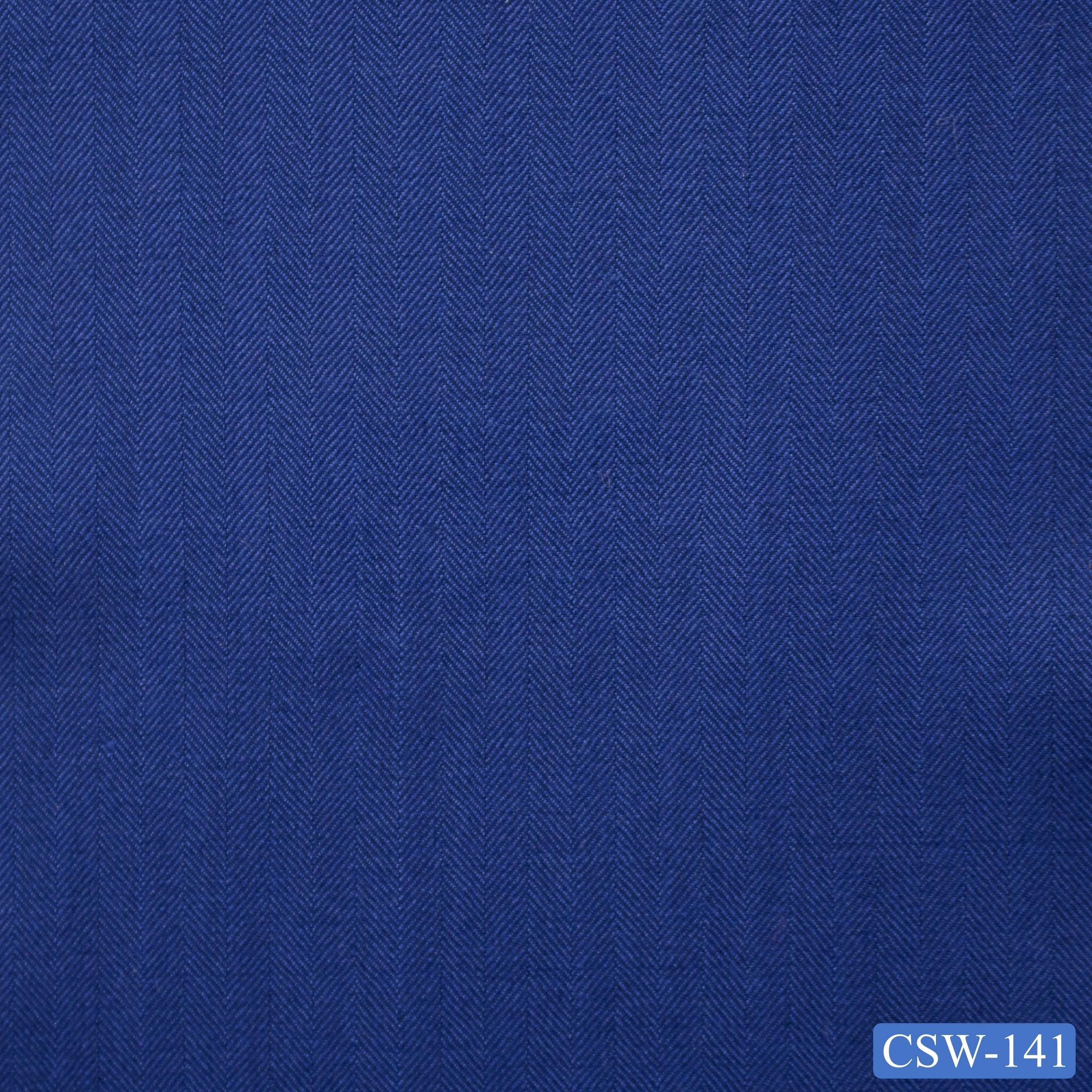 CSW-141/V3-19101 Royal Blue Herringbone Jacket Fabric