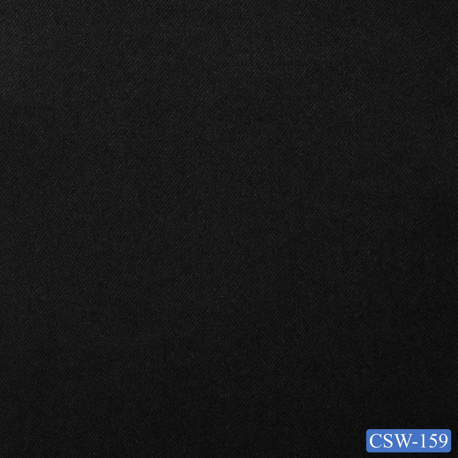 CSW-159/V3-19119 Black Solid Flannel Pants Fabric