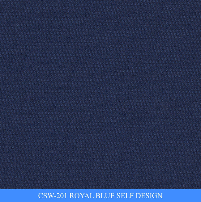 CSW-201/V3-19120 Royal Blue Self Design Pants Fabric