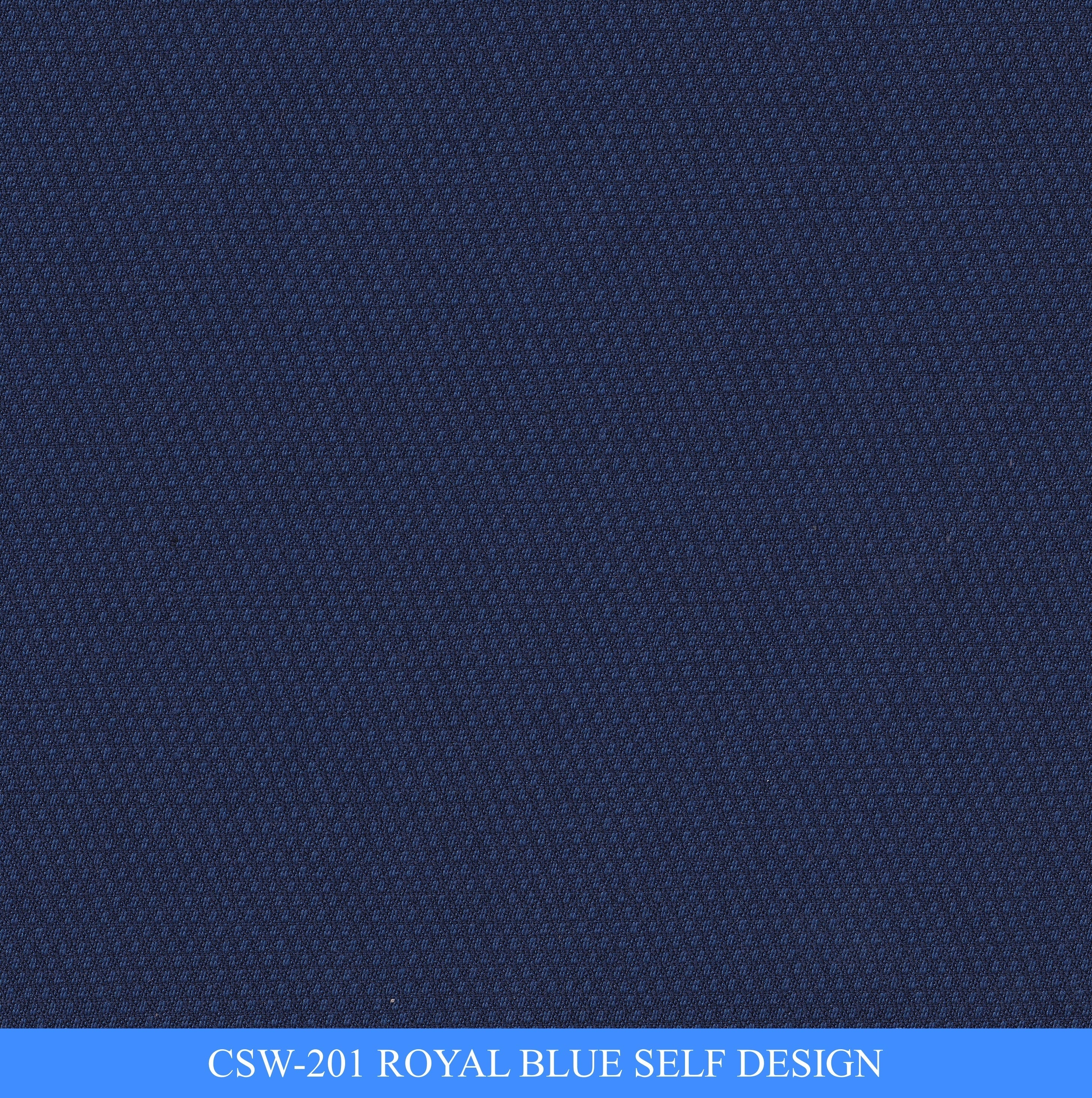 CSW-201/V3-19120 Royal Blue Self Design Vest Fabric
