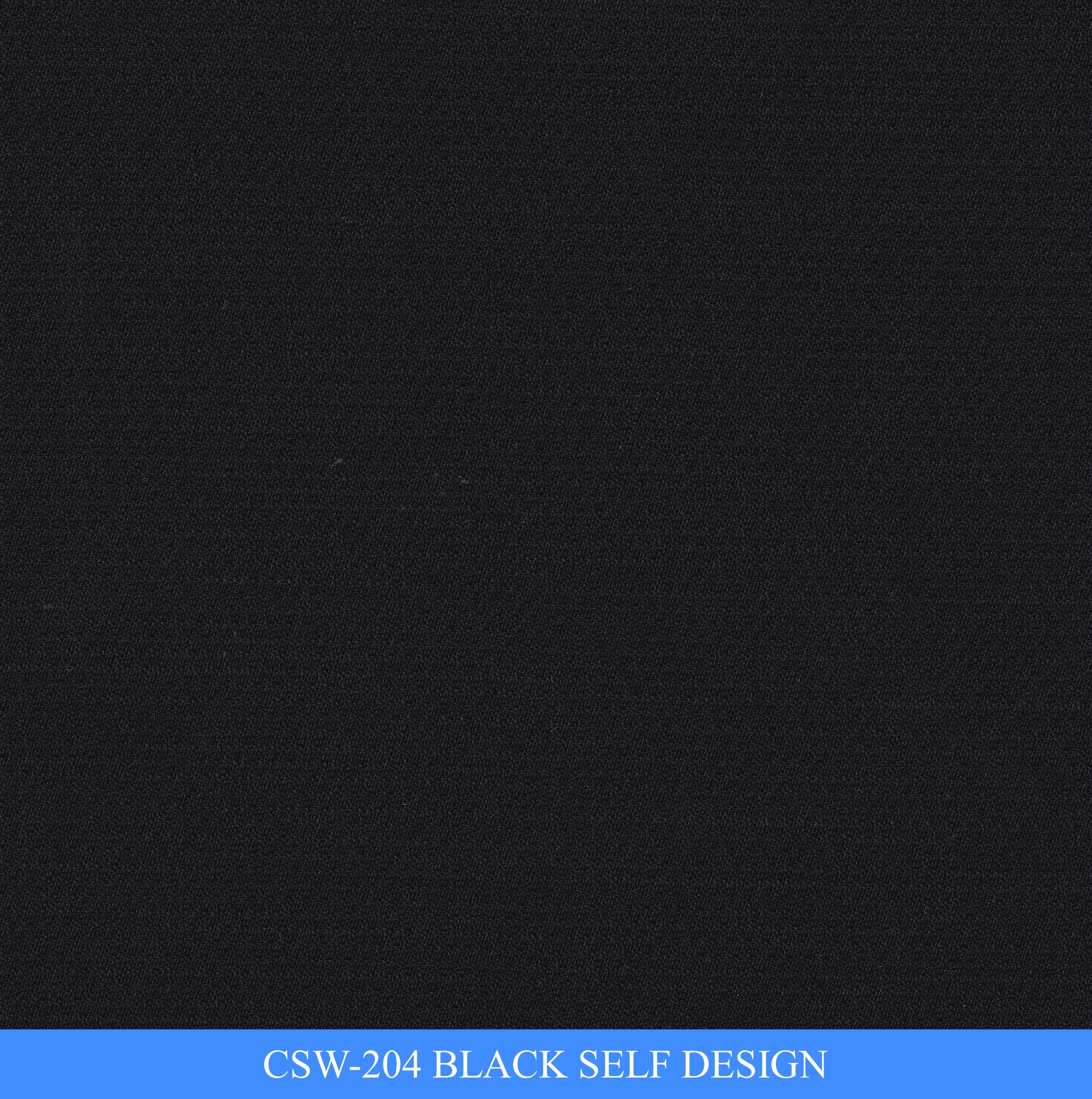 CSW-204/V3-19123 Black Self Design Vest Fabric