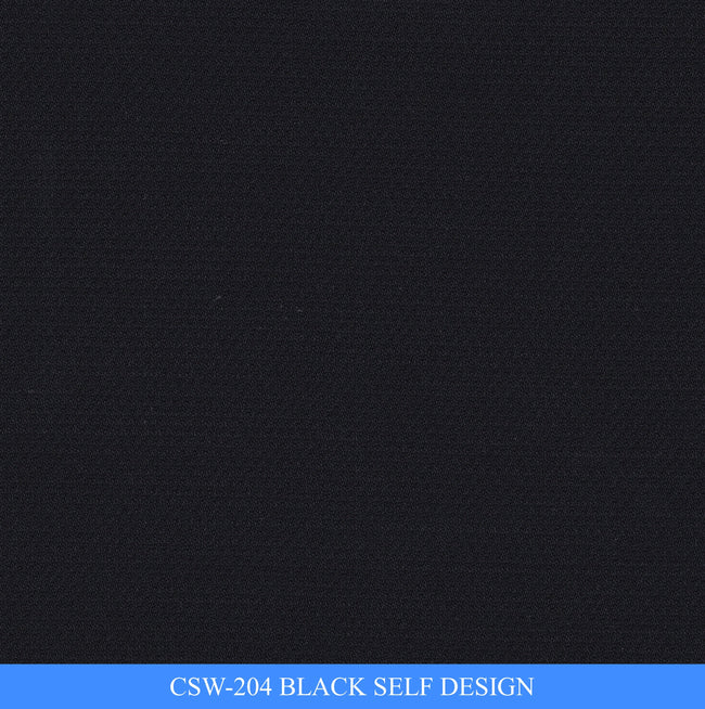CSW-204/V3-19123 Black Self Design Vest Fabric