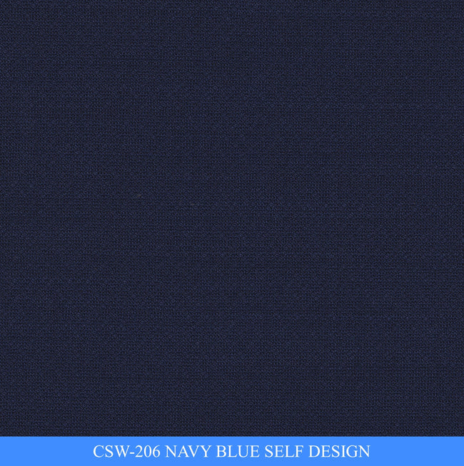 CSW-206/V3-19125 Navy Blue Self Design Pants Fabric