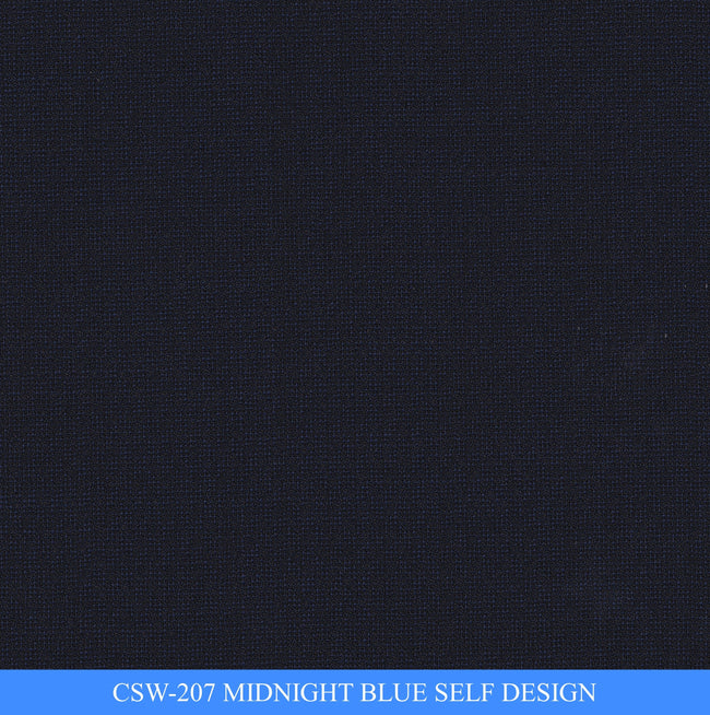 CSW-207/V3-19126 Midnight Blue Self Design Pants Fabric