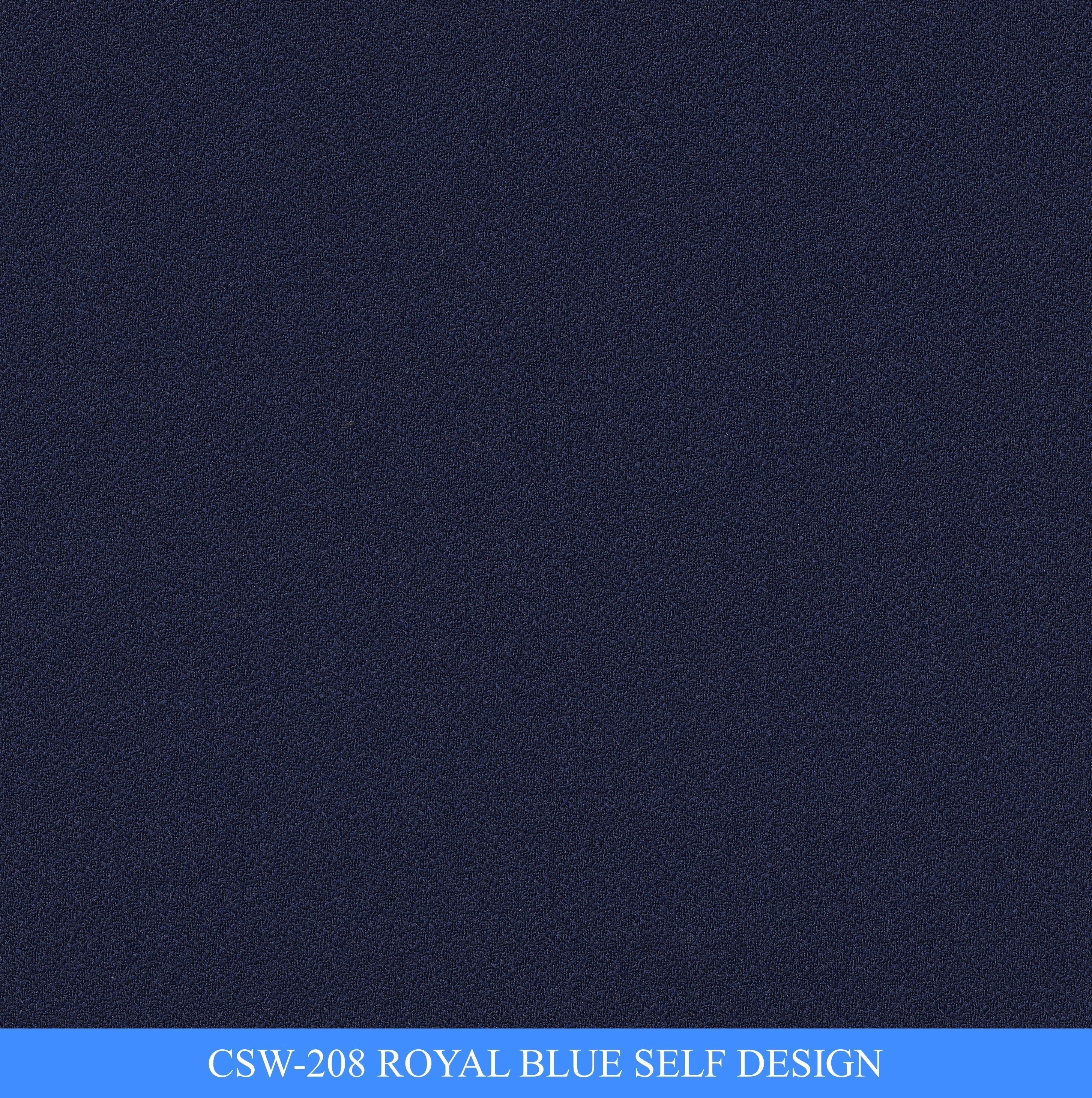 CSW-208/V3-19127 Royal Blue Self Design Vest Fabric