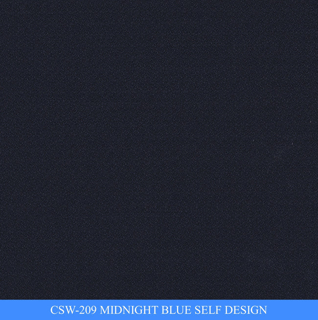 CSW-209/V3-19128 Midnight Blue Self Design Vest Fabric