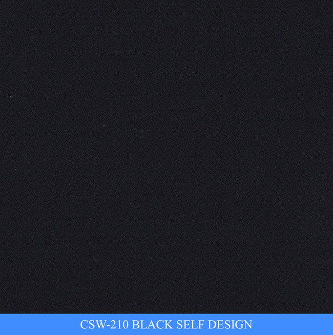 CSW-210/V3-19129 Black Self Design Vest Fabric