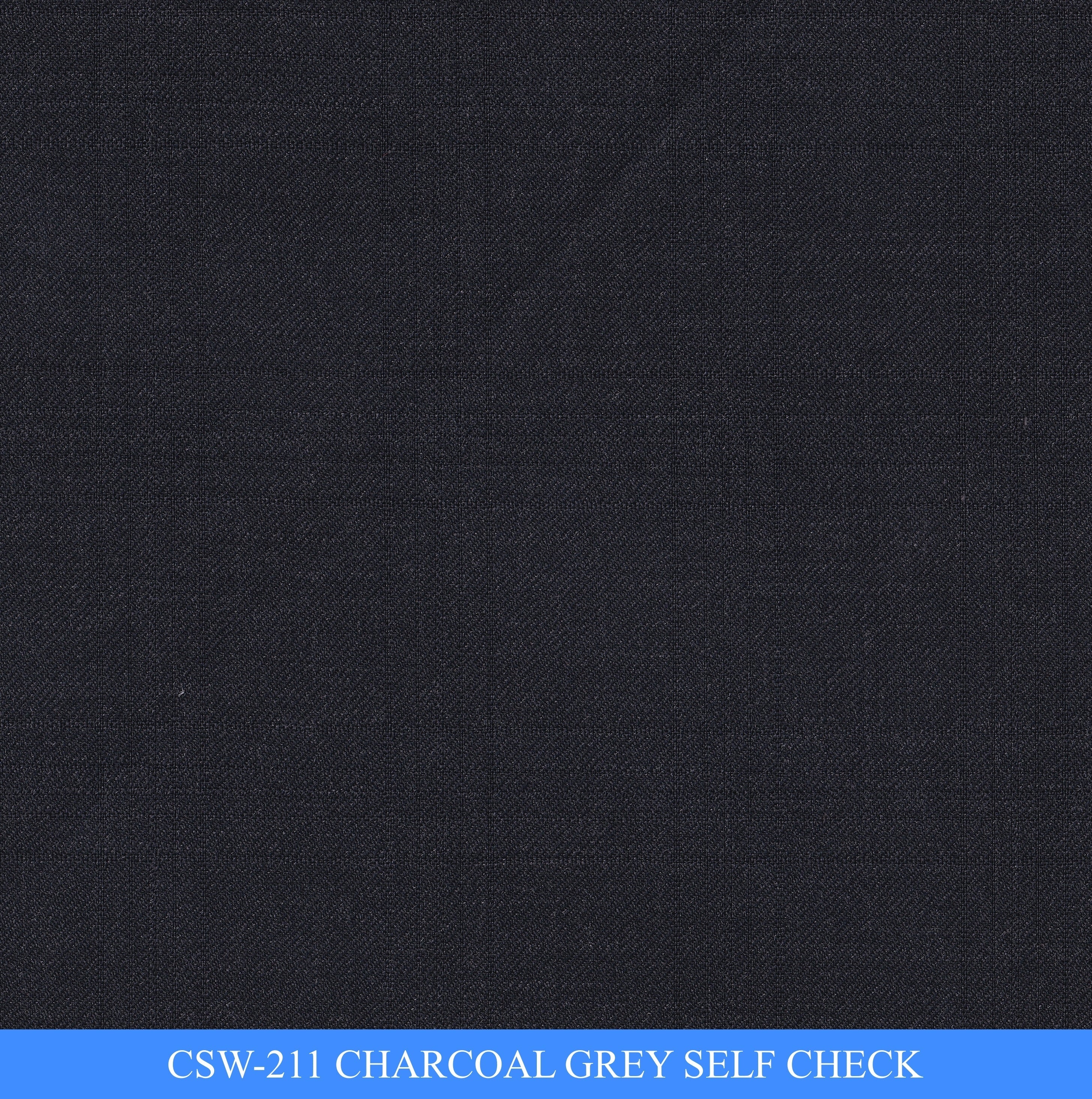 CSW-211/V3-19130 Charcoal Grey Self Check Vest Fabric