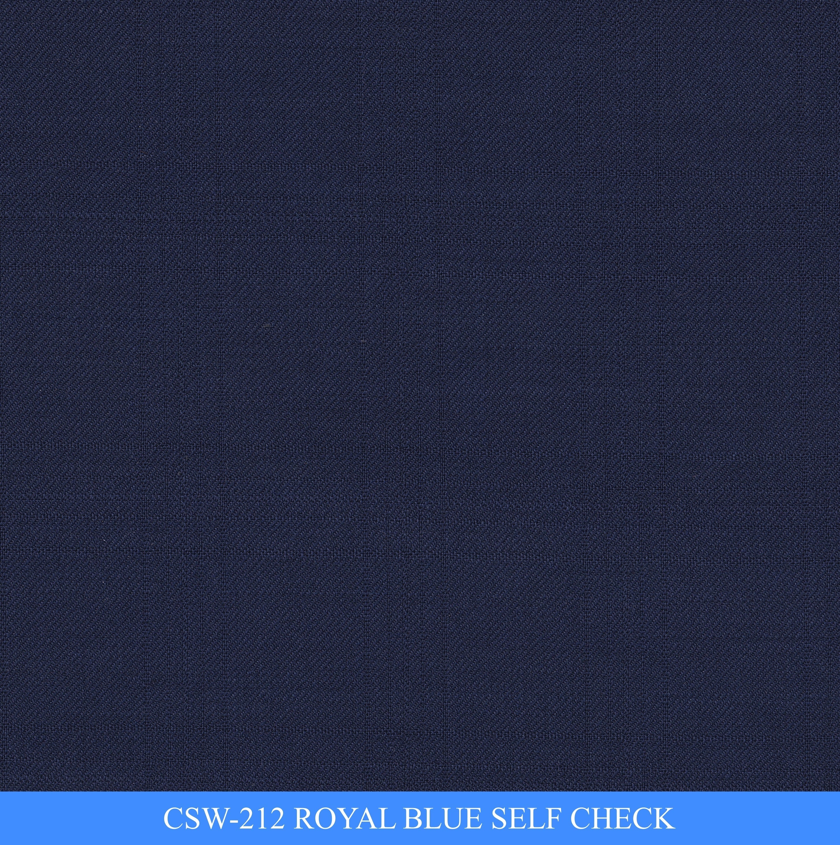CSW-212/V3-19131 Royal Blue Self Check Vest Fabric