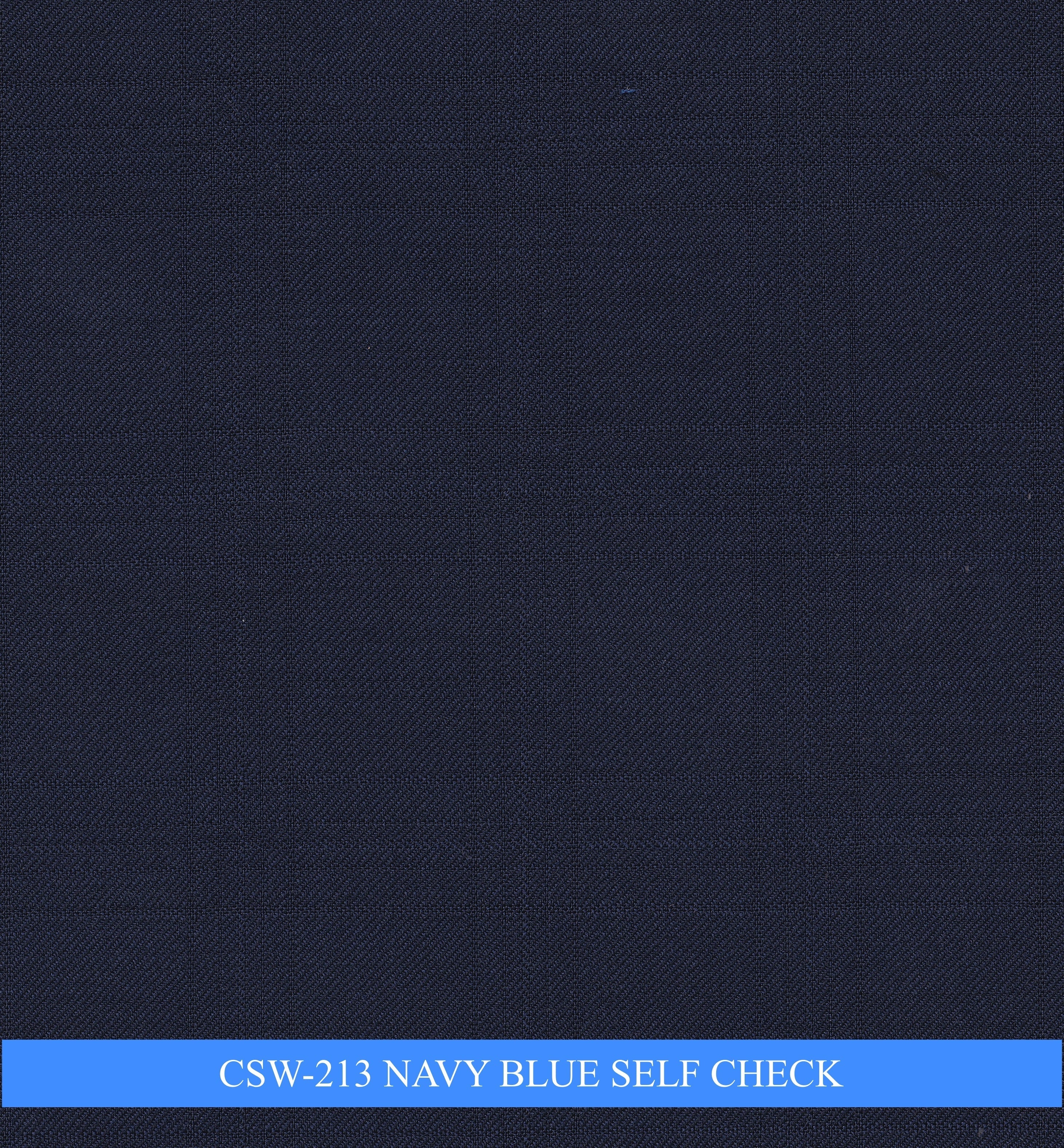 CSW-213/V3-19132 Navy Blue Self Check Pants Fabric