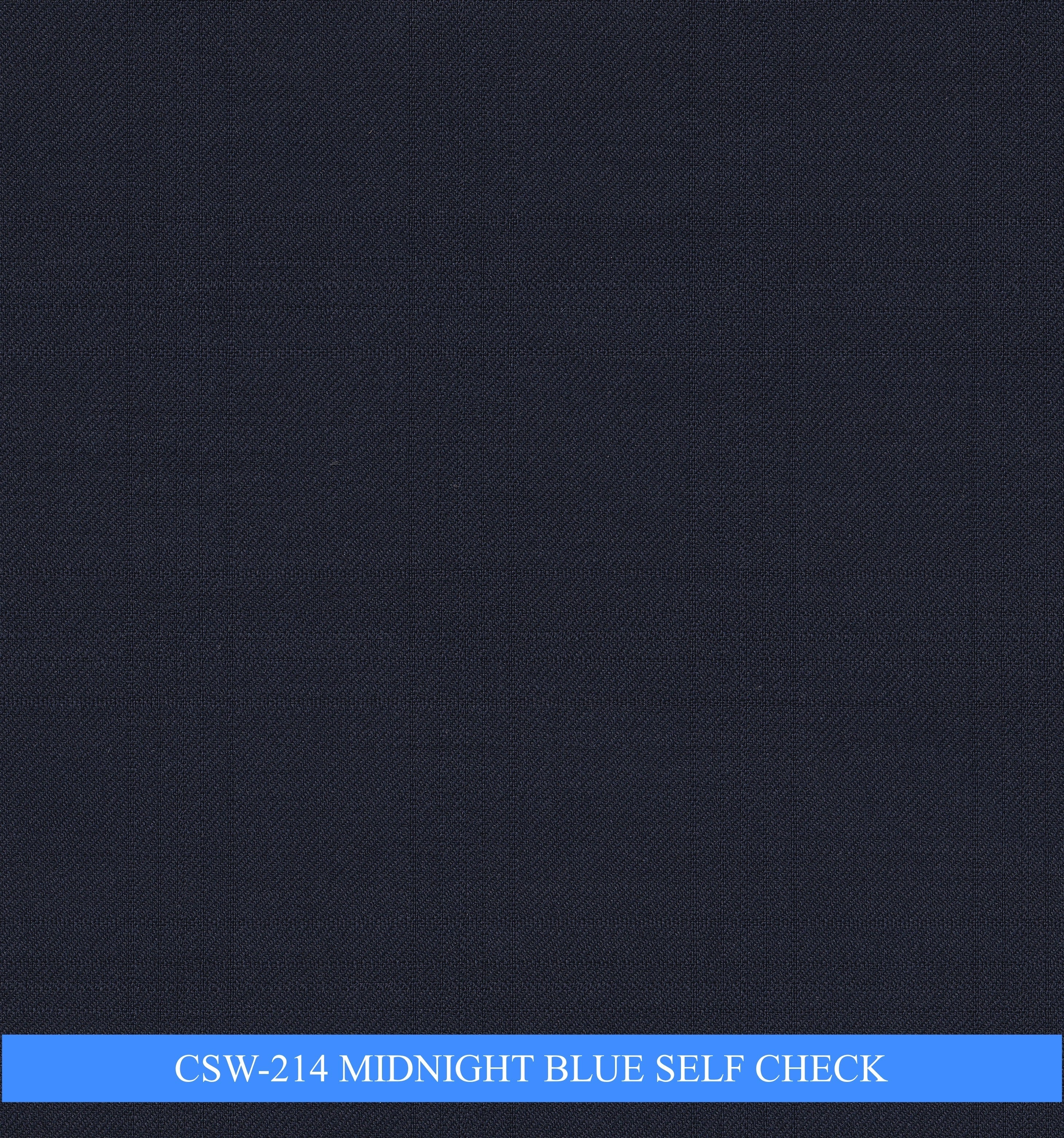 CSW-214/V3-19133 Midnight Blue Self Check Pants Fabric
