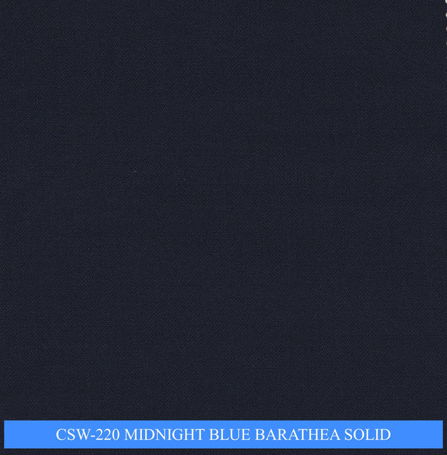 CSW-220/V3-19139 Midnight Blue Barathea Solid Vest Fabric