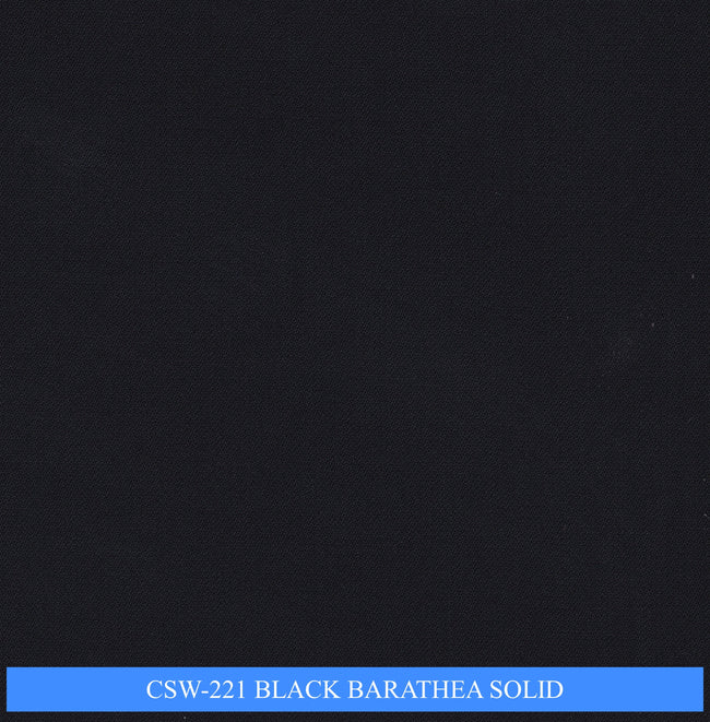 CSW-221/V3-19140 Black Barathea Solid Pants Fabric