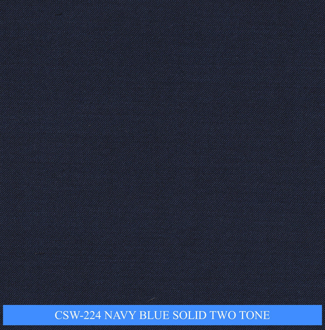 CSW-224/V3-19143 Navy Blue Solid Two Tone Pants Fabric