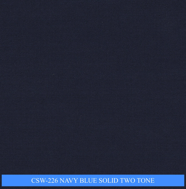 CSW-226/V3-19145 Navy Blue Solid Two Tone Pants Fabric