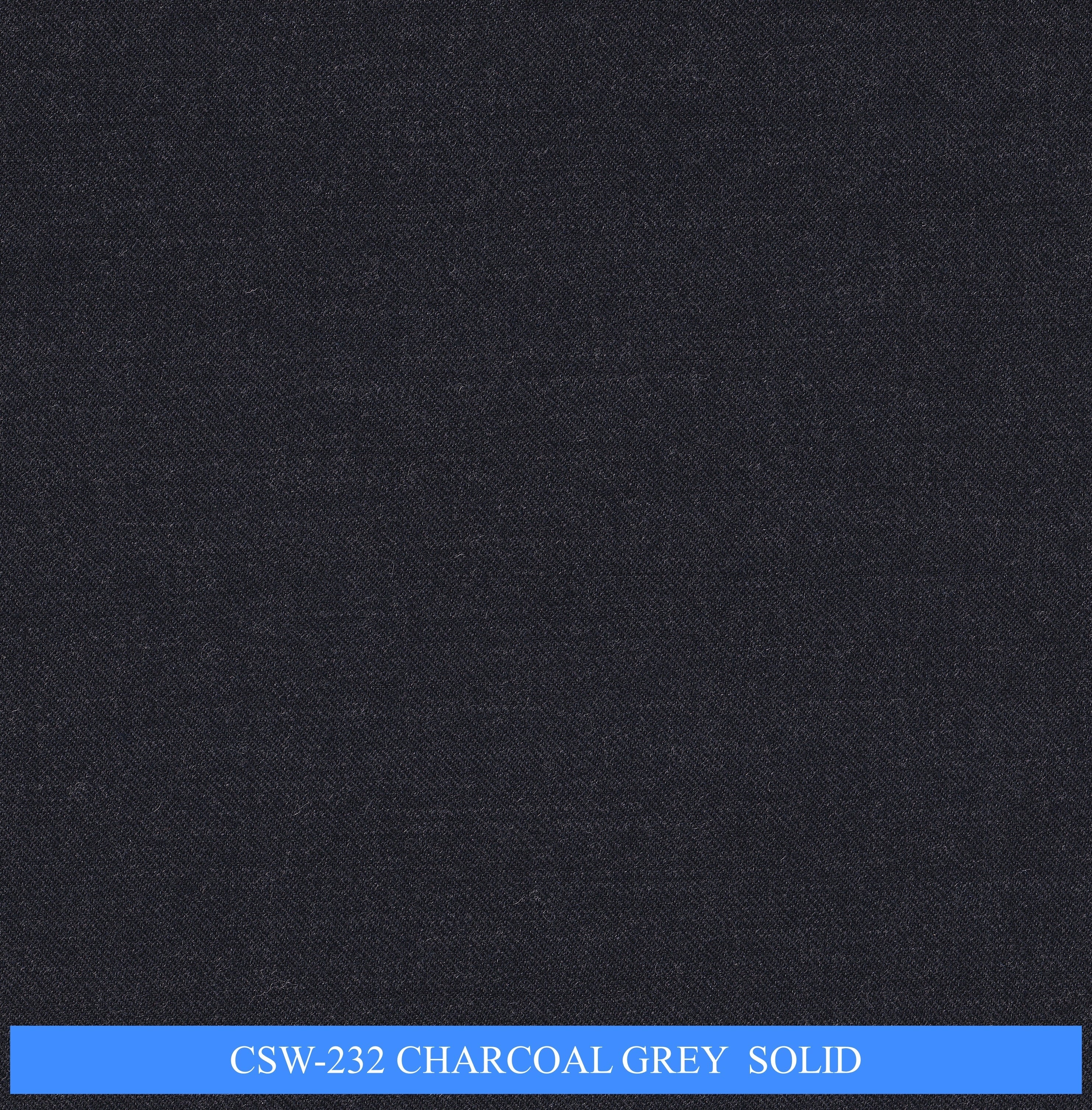CSW-232/V3-19151 Charcoal Grey Solid Pants Fabric