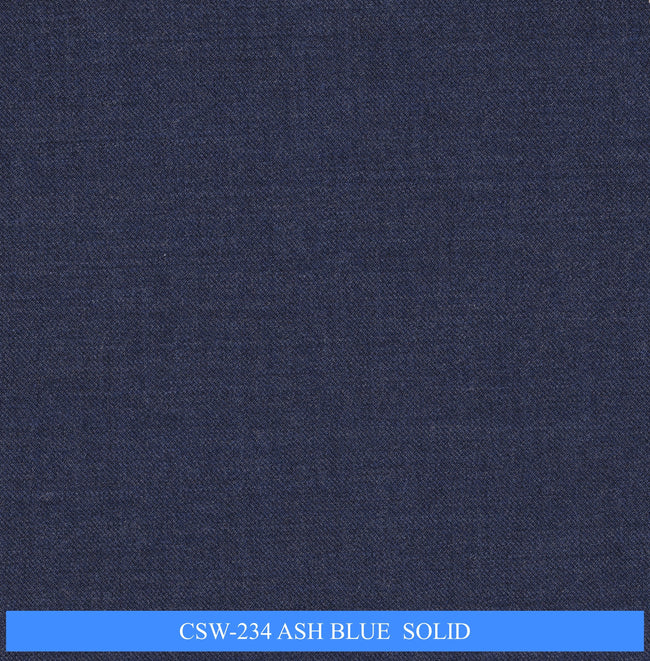 CSW-234/V3-19153 Ash Blue Solid Pants Fabric